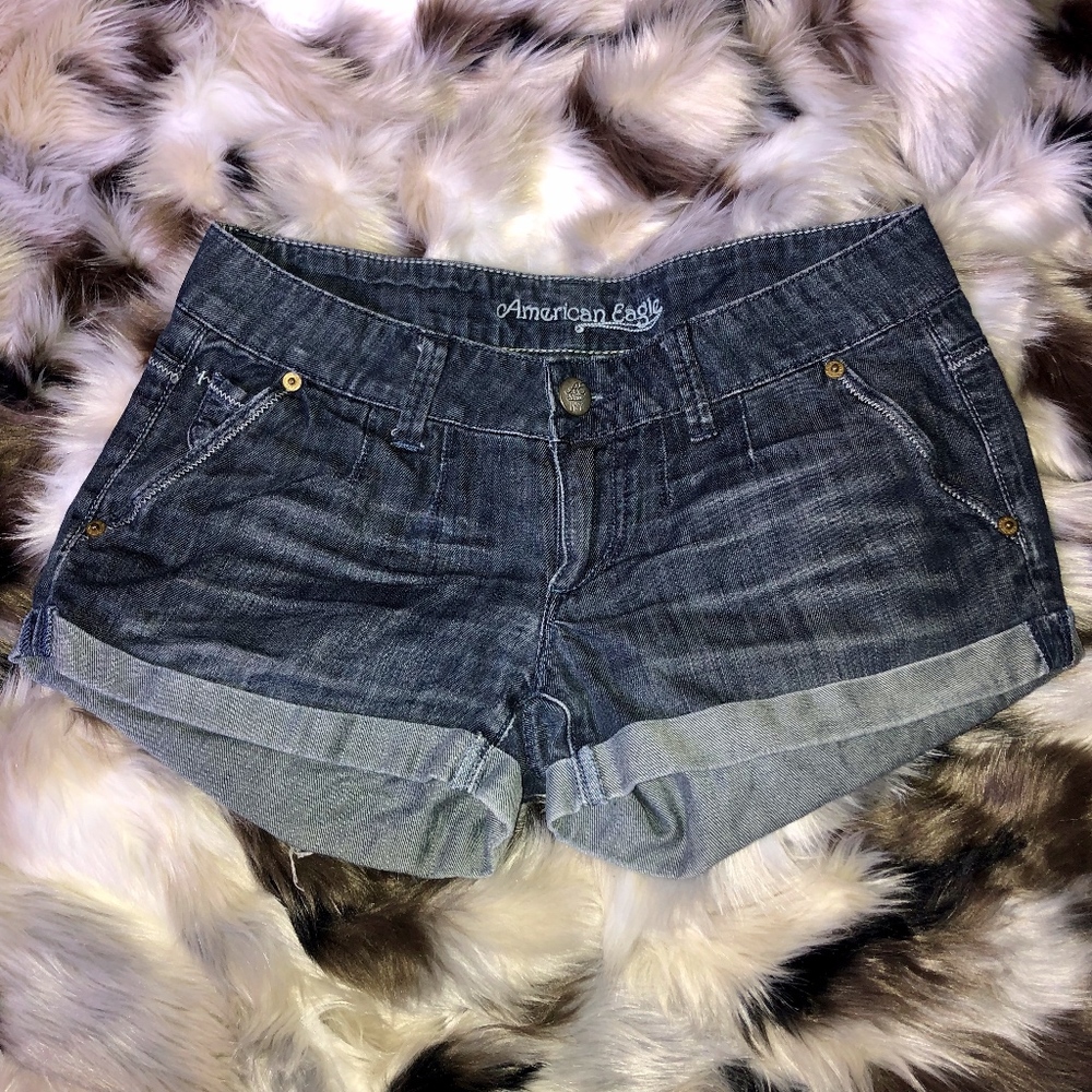 American Eagle Denim Jean Shorts w/ Pocket Detail